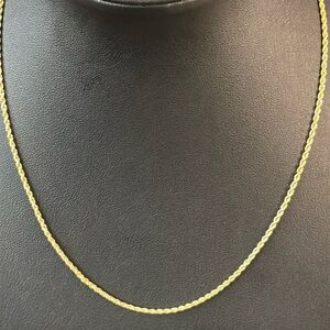 ✨ NEW High Quality 18k gold filled rope chain necklace 16”